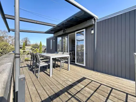 Mobil-home 6 pers, 3 chambres, piscine chauffée, plage à 200m, terrasse couverte - Photo 7