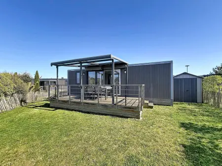 Mobil-home 6 pers, 3 chambres, piscine chauffée, plage à 200m, terrasse couverte - Photo 9