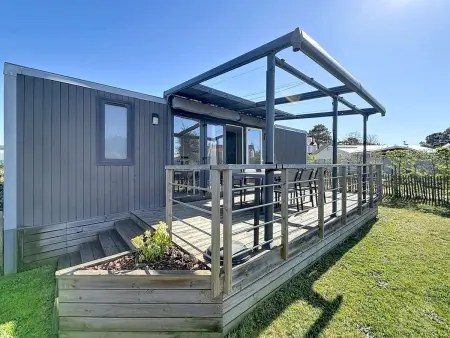 Mobil-home 6 pers, 3 chambres, piscine chauffée, plage à 200m, terrasse couverte - Photo 11