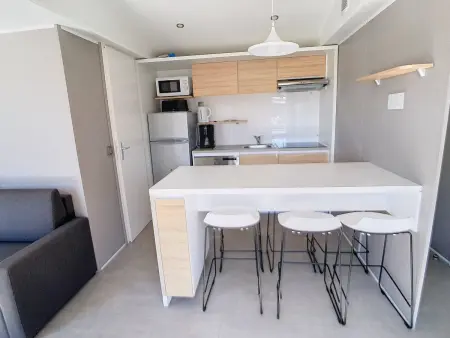 Mobil-home Grand Confort à 200m de la plage avec piscine chauffée, 4 pers, terrasse, parking - Photo 4