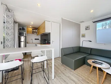 Mobil-home Grand Confort à 200m de la plage, 4 pers, piscine chauffée, parking, Wi-Fi inclus - Photo 2