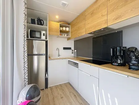 Mobil-home Grand Confort à 200m de la plage, 4 pers, piscine chauffée, parking, Wi-Fi inclus - Photo 5