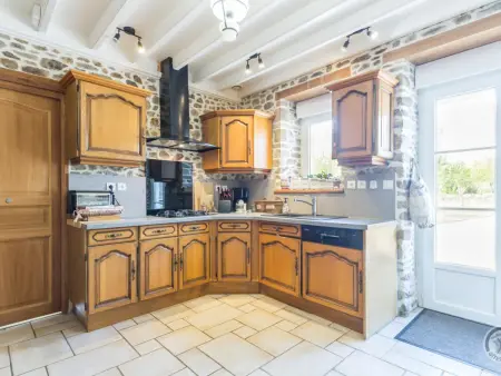Maison conviviale avec étang, cheminée, draps fournis à Gouville-sur-Mer - Photo 7