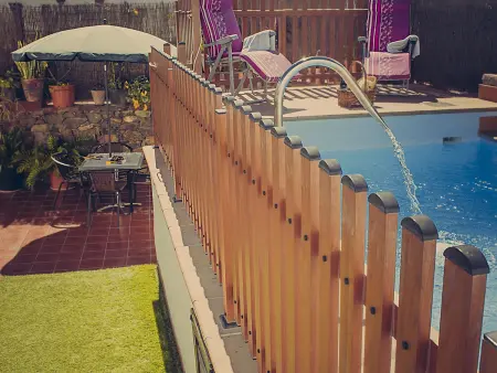 Maison rustique à Tunte avec piscine privée, climatisation, terrasse et wifi - Photo 14