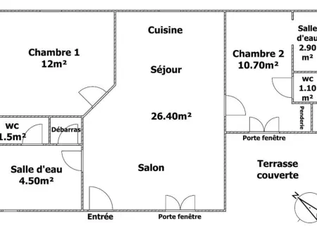 Maison climatisée, 2 gîtes, 2 chambres, 15 hectares, loisirs, animaux acceptés - Photo 18