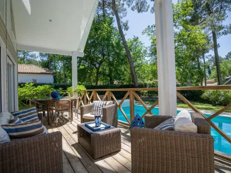 Villa à Biscarrosse avec piscine chauffée et jardin pour 6 personnes - Photo 1