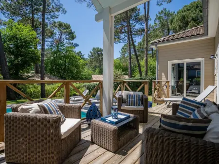 Villa à Biscarrosse avec piscine chauffée et jardin pour 6 personnes - Photo 3