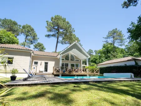 Villa à Biscarrosse avec piscine chauffée et jardin pour 6 personnes - Photo 9