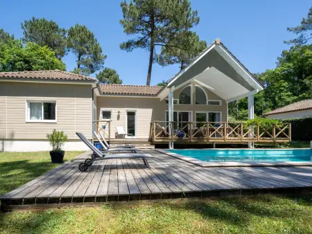 Villa à Biscarrosse avec piscine chauffée et jardin pour 6 personnes - Photo 12