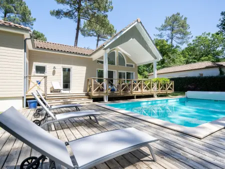 Villa à Biscarrosse avec piscine chauffée et jardin pour 6 personnes - Photo 14