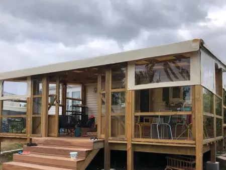 Mobile-home cosy à 200m plage, pour 5 pers. avec terrasse, jardin et équipements complets - Photo 9