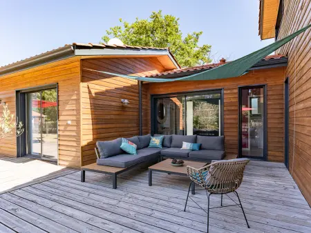 Villa familiale 10 pers. à Biscarrosse avec piscine chauffée, près du lac et des pistes cyclables - Photo 4
