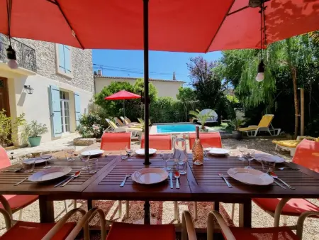 La maison des Vendangeurs 10, Grande maison avec charme et piscine à Olonzac - Photo 14