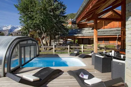 Chalet Le Loup Lodge, Chalet à Les Deux Alpes avec Piscine - Photo 1