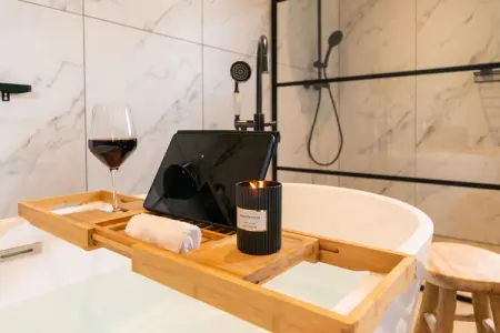 Charmante habitation à Lierneux pour 10 adultes avec Bains à remous, Maison de vacances א Lierneux avec bain moussant - Photo 28