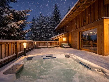 Chalet moderne 5* à Courchevel La Tania - 12 pers, jacuzzi, sauna, skis aux pieds, cheminée, cinéma - Photo 12