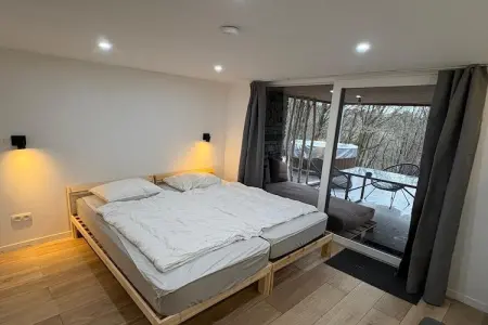 Blue Wood, Chalet dans les bois avec bain nordique - Photo 3