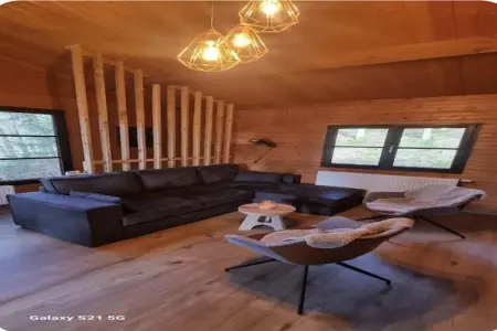 Blue Wood, Chalet dans les bois avec bain nordique - Photo 12