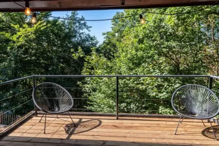Blue Wood, Chalet dans les bois avec bain nordique - Photo 21