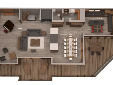 Chalet de Luxe 7 Ch, Piscine & Hammam, Animaux Admis - Photo 12