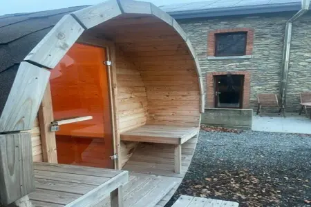 Le Petit Loup de Courtil, Authentique maison de vacances à Gouvy avec bien-être - Photo 23