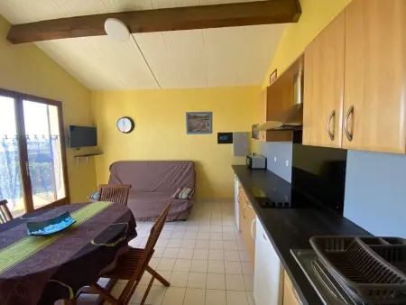 Villa T2+Mezzanine, 6 pers, plage, parking, Port Leucate - Photo 12