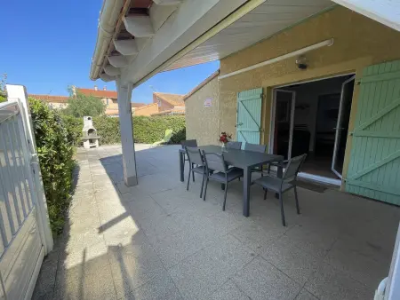 Charmante Villa 3P, Clim, Piscine, Tennis, à 200m Plage, Saint-Cyprien - Photo 2