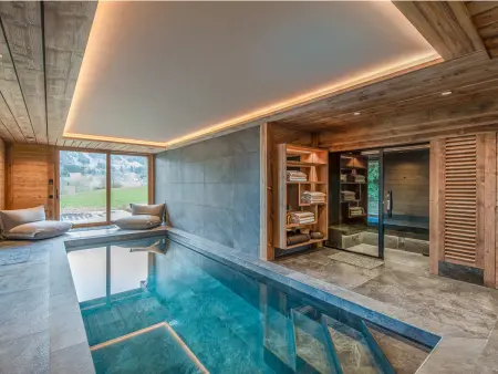 Chalet moderne avec piscine intérieure et hammam - Photo 7