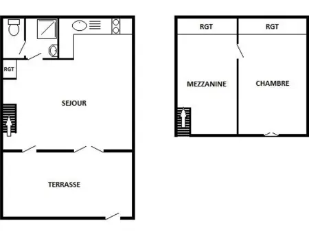 Villa T2 avec Mezzanine - 6 pers, Plage à proximité, Parking privé, Port-Leucate - Photo 12