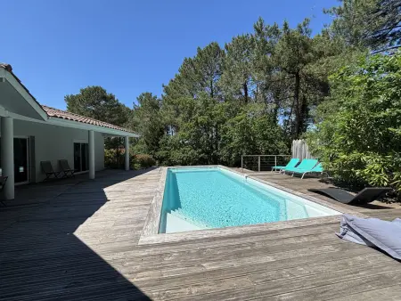 Villa Biscarrosse Golf, 8 pers, piscine chauffée, jardin - Photo 14