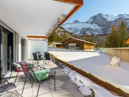 Terrasse, Appartement 4 personnes à Kandersteg - Photo 1