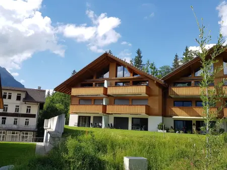 Terrasse, Appartement 4 personnes à Kandersteg - Photo 2