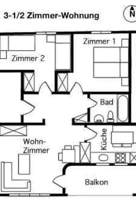 Ferienwohnung Vi 338a, Appartement 4 personnes à Scuol - Photo 26