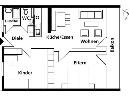 Nr.78 Haus Ladina, Appartement 4 personnes à Lenzerheide - Photo 24