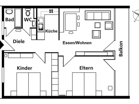Nr.58 Haus Ladina, Appartement 4 personnes à Lenzerheide - Photo 27