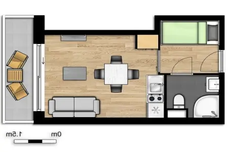 Residence Boulogne sur mer1, Appartement pieds dans l'eau à Boulogne-sur-Mer - Photo 13