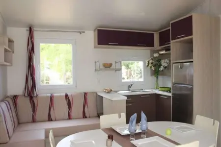 Caravanpark Mas des Lavandes Sérignan-Mobilhome ConfortPremium TVclim 3ch 6p, Mobil-home à Sérignan près de la plage - Photo 3