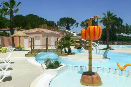 Caravanpark Domaine Sainte Véziane Bessan  Mobilhome Premium 3ch 6p, Mobil-home Bessan avec piscine - Photo 7