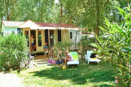 Camping L'Air Marin Vias-Plage  Mobilhome MEXICO 2CH, Mobil-home Vias pour 6 personnes avec piscine - Photo 1