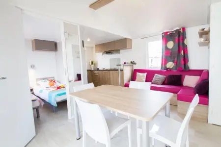 Camping L'Air Marin Vias-Plage  Mobilhome MEXICO 2CH, Mobil-home Vias pour 6 personnes avec piscine - Photo 3