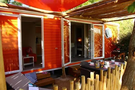 Camping L'Air Marin Vias-Plage  Mobilhome Acapulco 2CH, Mobil-home à Vias, près de la mer - Photo 10