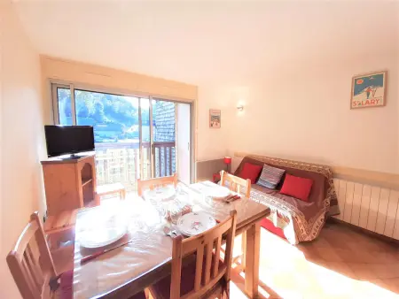 Charmant T2 à Saint-Lary-Soulan avec balcon, parking, et casier à skis - Photo 1