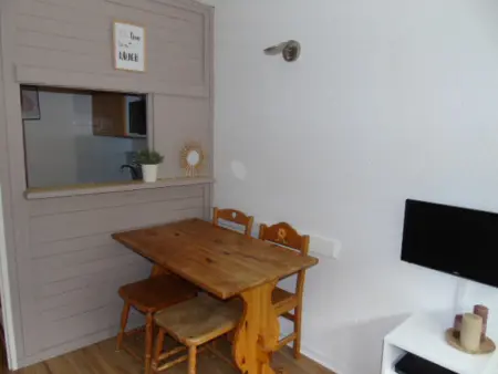 Charmant studio rénové, proche télécabine, balcon sud, animaux acceptés, draps inclus, casier à ski - Photo 1