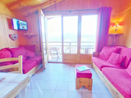 Appartement 2 pièces Les Saisies, haut de la station, 6 personnes, balcon. - Photo 1