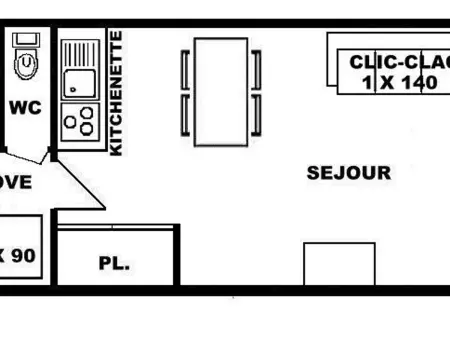 Studio cosy Les Saisies 4 pers proche commerce, Appartement 4 personnes à Les Saisies - Photo 2
