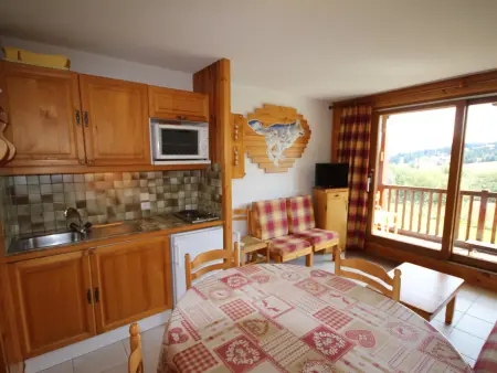 Appartement Les Saisies 6 pers, Balcon, Vue Pistes - Photo 5