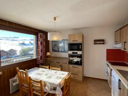 Studio cabine lumineux Les Saisies, ski au pied, balcon, 5 couchages - Photo 4