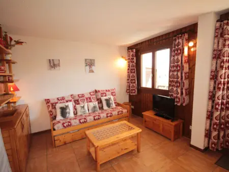 Studio cabine lumineux Les Saisies, ski au pied, balcon, 5 couchages - Photo 6
