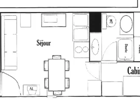 Studio cabine aux Saisies, 4 pers, parking, Appartement 4 personnes à Hauteluce - Photo 3