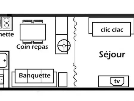 Studio ensoleillé 4 pers. aux Saisies, Appartement 4 personnes à Les Saisies - Photo 3